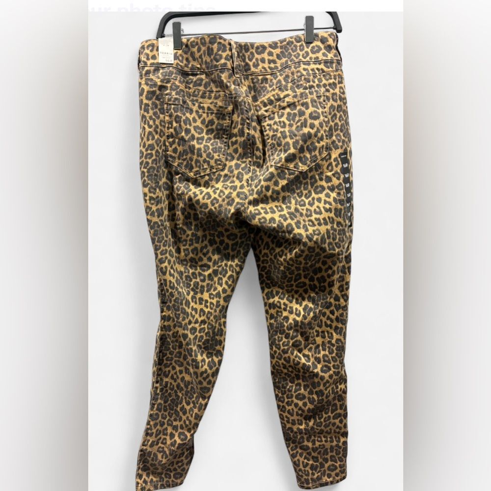 Torrid NWT Leopard Print Jegging 16R | High Stret… - image 3